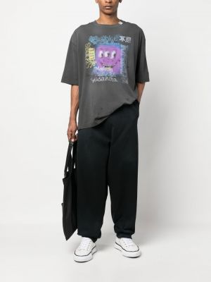 Spodnie sportowe bawełniane Maison Mihara Yasuhiro czarne