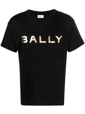 Памучна тениска с принт Bally