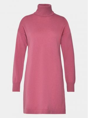Slim fit šaty Sisley růžové