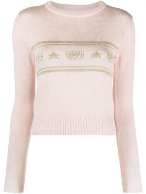 Pull en tricot Chiara Ferragni rose