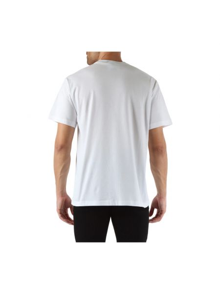 Camiseta de algodón con bolsillos Versace Jeans Couture blanco