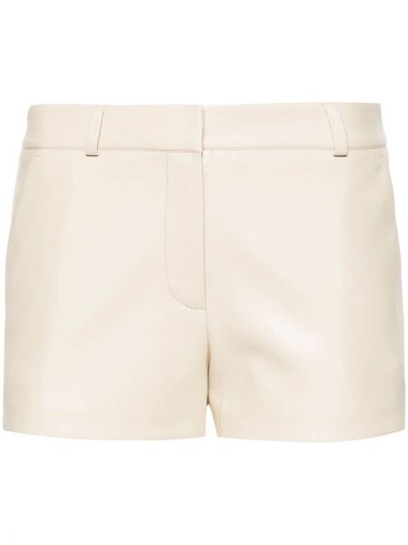 Leder shorts The Frankie Shop beige
