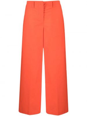 Pantaloni din bumbac Erika Cavallini portocaliu