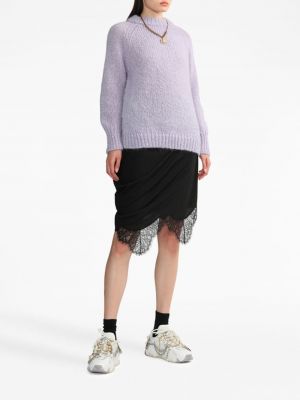 Sweter z okrągłym dekoltem Cecilie Bahnsen fioletowy