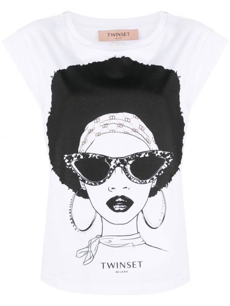 T-shirt Twinset vit