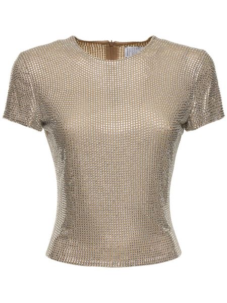 T-shirt i jersey Giuseppe Di Morabito beige