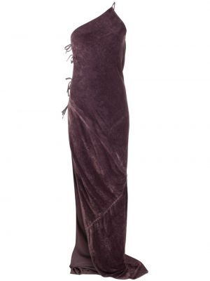 Koktejlkové šaty Rick Owens fialová