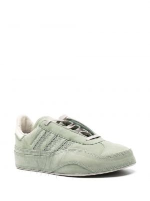 Sneakersy z nubuku Y-3 zielone