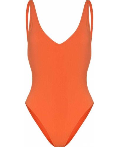 Badeanzug mit v-ausschnitt Toteme orange