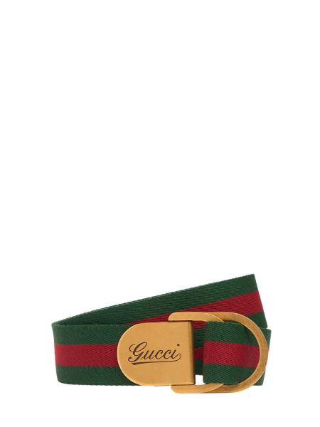 Midjebälte i läder Gucci grön