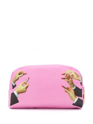 Tasche mit print Seletti pink
