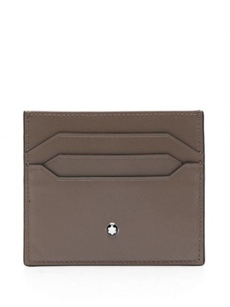 Kožená peňaženka Montblanc hnedá