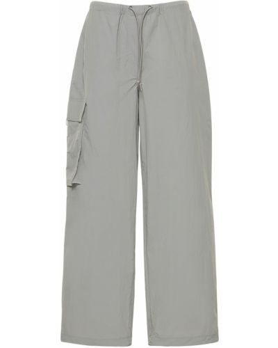 Kalhoty z nylonu relaxed fit Saks Potts šedé