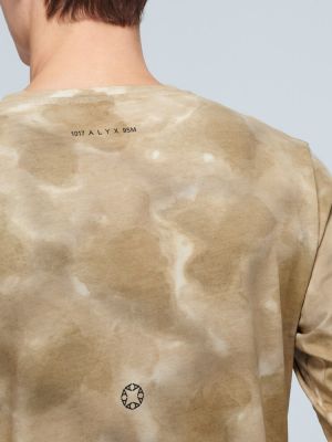 T-shirt a maniche lunghe camouflage 1017 Alyx 9sm marrone