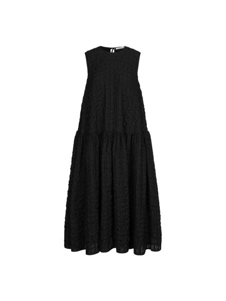 Sukienka midi z falbankami Cecilie Bahnsen czarna