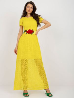 Βραδινό φόρεμα Fashionhunters κίτρινο