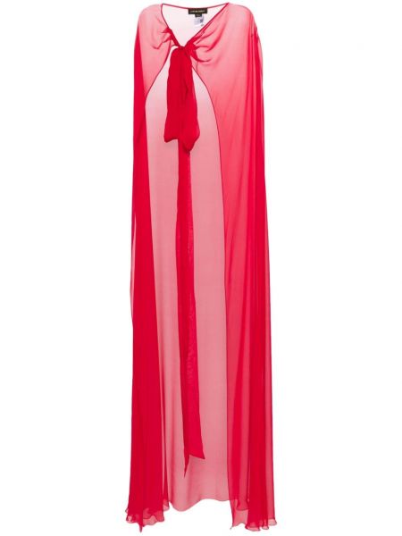 Cape en soie en chiffon Zuhair Murad rouge