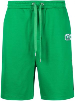 Gestreifte shorts Valentino Garavani grün