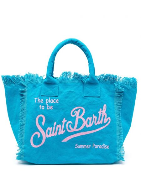 Плажна чанта Mc2 Saint Barth синьо