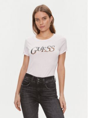 T-shirt slim Guess rose