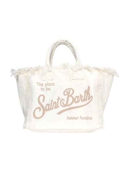 Shopperka elegancka Mc2 Saint Barth biała