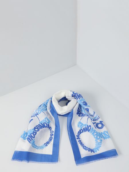 Синий шарф Moschino