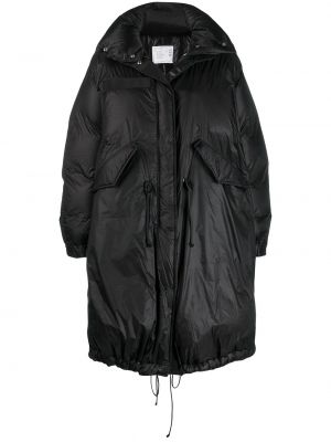 Parka acolchada Sacai negro