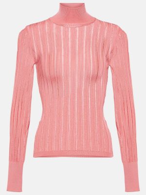 Džemperis ar augstu apkakli Alaã¯a rozā