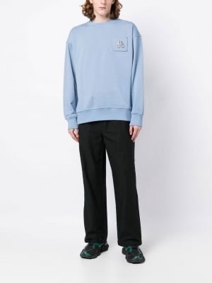 Sweatshirt mit rundhalsausschnitt Moose Knuckles blau