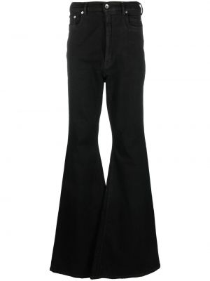 Relaxed fit flare jeans med passform Rick Owens Drkshdw svart