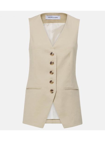 Linned vest Veronica Beard beige