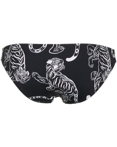 Gestreifter bikini mit tiger streifen Solid & Striped schwarz