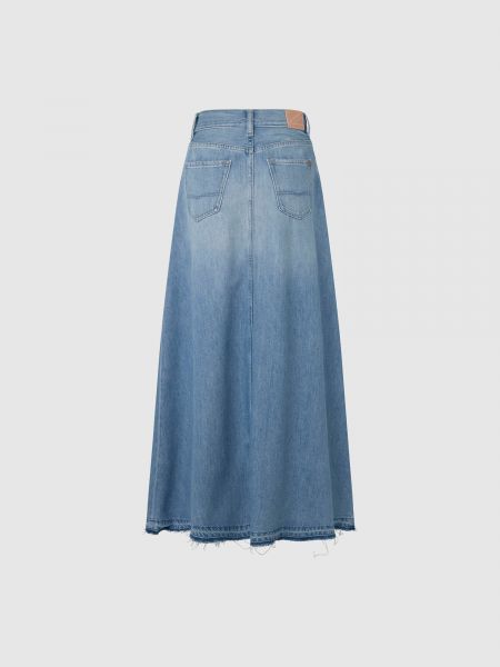 Priliehavá džínsová sukňa Pepe Jeans modrá