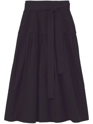 Bavlněné midi sukně s vysokým pasem Proenza Schouler - černá