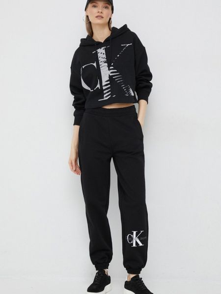 Hoodie s kapuljačom s printom Calvin Klein Jeans