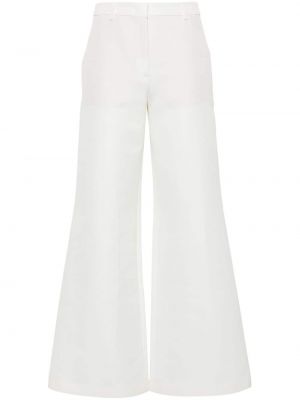 Voľné nohavice Moschino biela