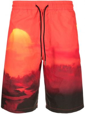 Pantalones cortos deportivos Maharishi rojo