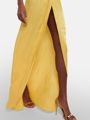 Dlouhé šaty Costarellos žluté
