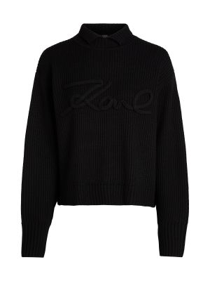 Пуловер Karl Lagerfeld черно