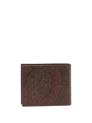 Kožená peněženka s výšivkou Etro