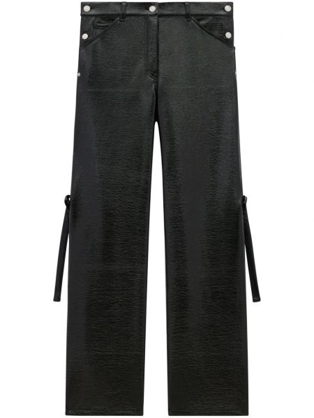 Pantaloni cu cataramă Courreges negru