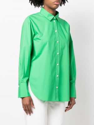 Koszula bawełniana Frame zielona