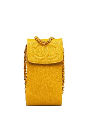 Τσάντα χιαστί Chanel Pre-owned κίτρινο
