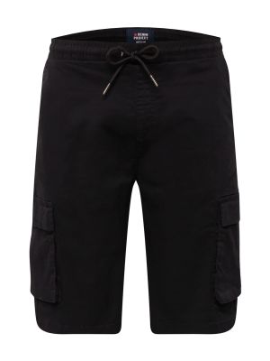 Pantaloni cargo cu buzunare Denim Project negru