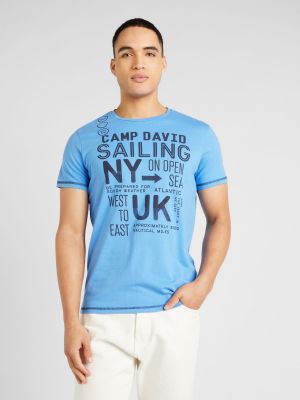 T-shirt Camp David blu