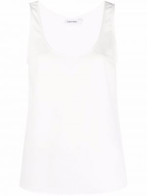 Tank top med print Calvin Klein hvit