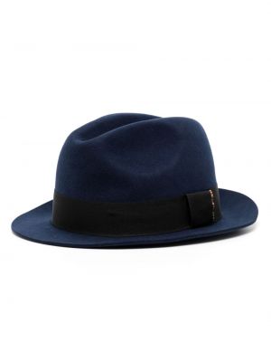 Dryžuotas vilnonis kepurė Paul Smith mėlyna