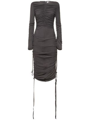 Džerzej midi šaty Cannari Concept sivá