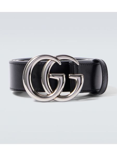 Läder bälte Gucci svart