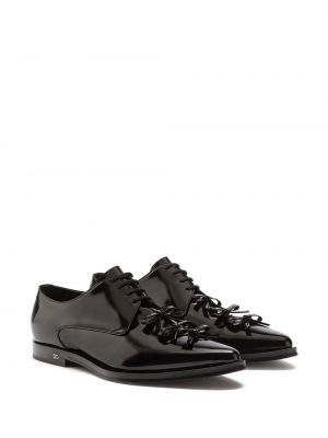 Zapatos derby con lazo Dolce & Gabbana negro